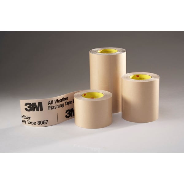 3M 7000001346 All Weather Flashing Tape - 8067 Tan, 4x75' Slit Liner